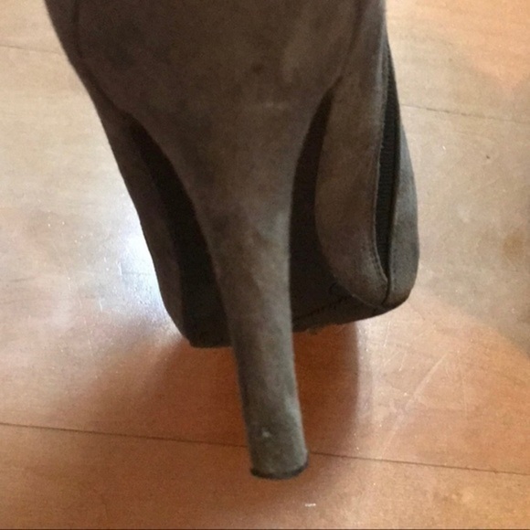 Grey & Black Jessica Suede Simpson Booties 8.5 - Picture 6 of 8